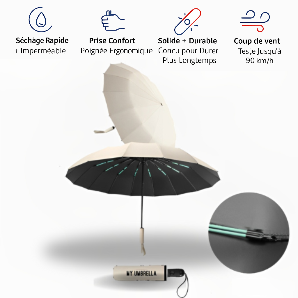 Parapluie Automatique Beige